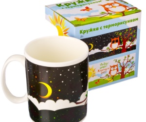 Кружка с терморисунком в подарочной упаковке