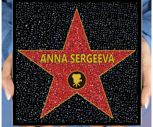 Именная голливудская звезда